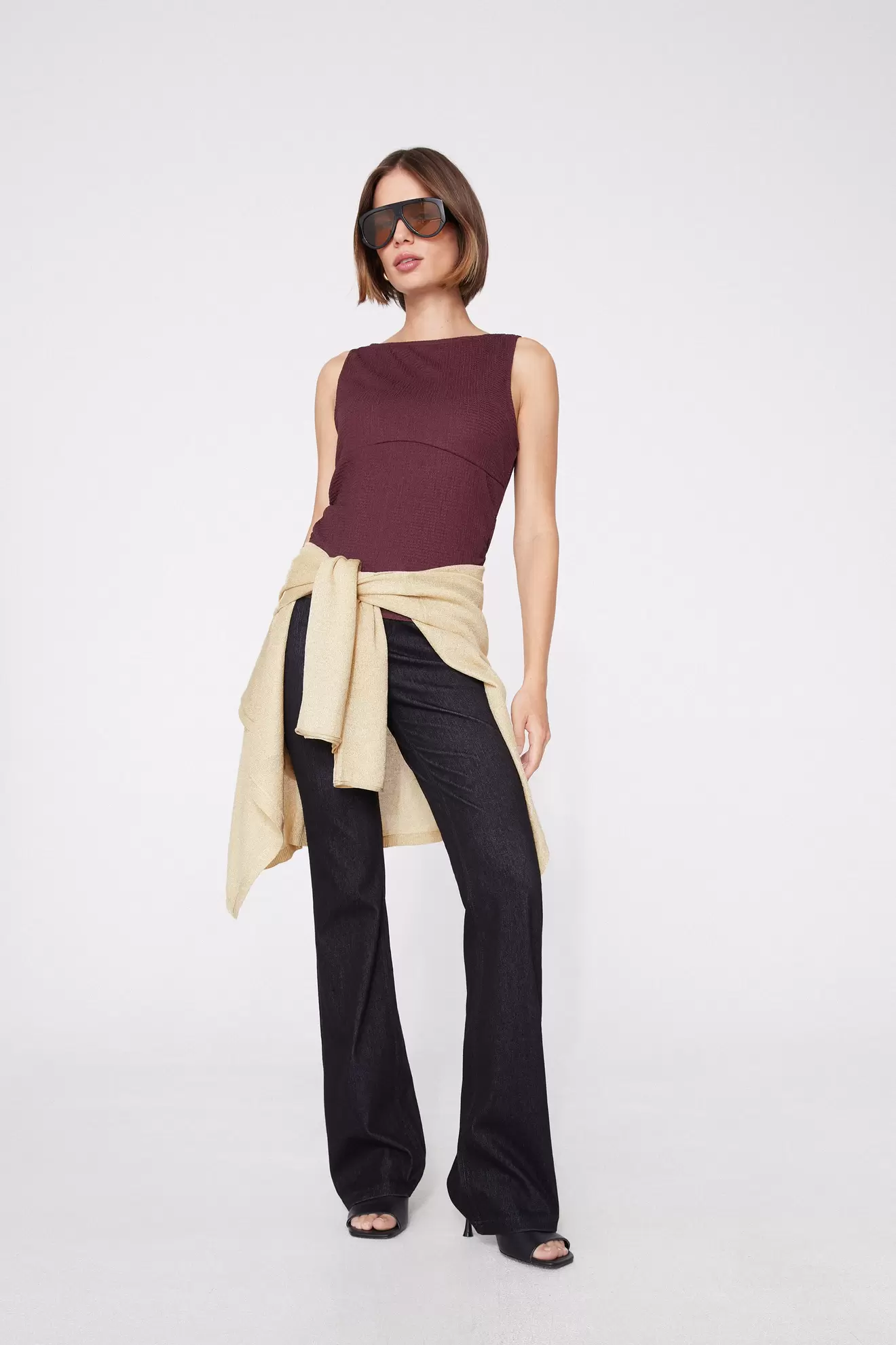 Schlaghose aus Extra-Stretch-Denim