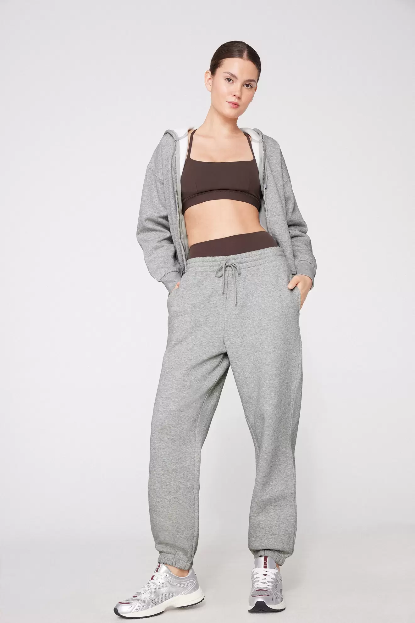 Jogginghose aus schwerem Sweatstoff Brush