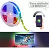 Luminea Home Control WLAN-RGB-LED-Streifen mit App- und Sprachsteuerung, USB, 3 m
