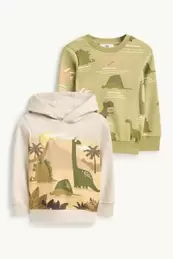 Multipack 2er - Dino - Hoodie und Sweatshirt