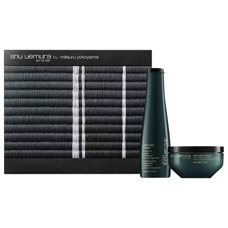 Shu Uemura Ultimate Reset Set (Shampoo 300ml + Treatment 200ml) Haarpflege-Set