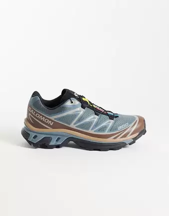 Salomon XT-6 Sneaker in Stormy Weather und Blue Curacao