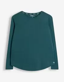 Langarmshirt - Atmungsaktiv - Petrol