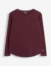 Langarmshirt - Atmungsaktiv - Lila