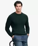 Cable Knit Pullover mit lockerer Passform