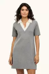 T-Shirt-Kleid - Straight Fit - 2-in-1-Look