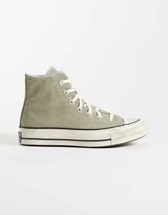 Converse Chuck 70 Hi Sneaker in Grün im Used-Look