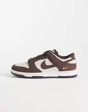 Nike Dunk Sneaker in Braun & Weiß