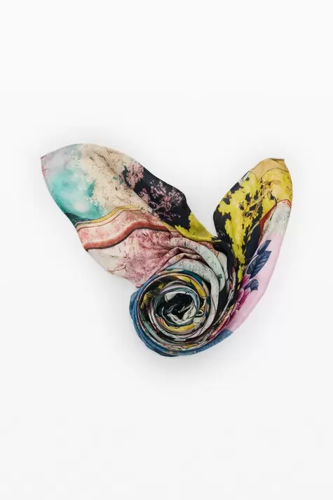 Rechteckiger gemusterter Foulard