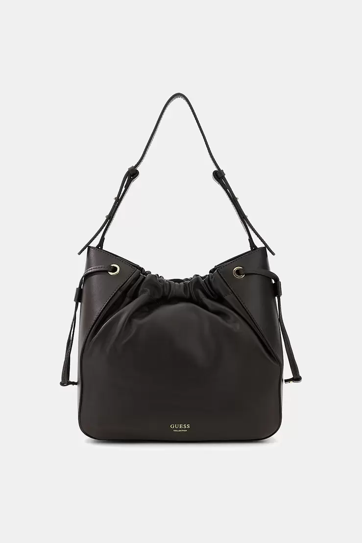 Helene genuine leather bucket bag