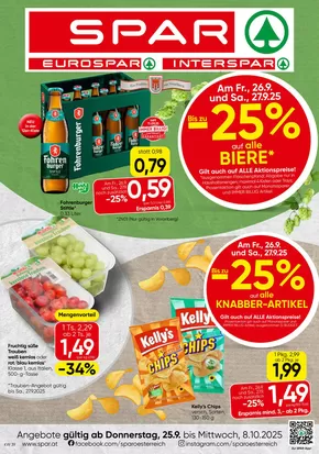 Spar Katalog in Salzburg | Tolle Rabatte auf ausgewählte Produkte | 2025-09-26T00:00:00.000Z - 2025-10-10T00:00:00.000Z