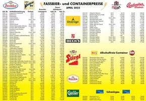 Krause Getränke Katalog | Fassbierpreise + AF Container + Schankgas | 2025-09-26T00:00:00.000Z - 2025-10-10T00:00:00.000Z