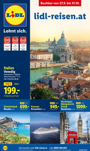 Aktuelle Reiseprospekte Oktober Reise-Highlights