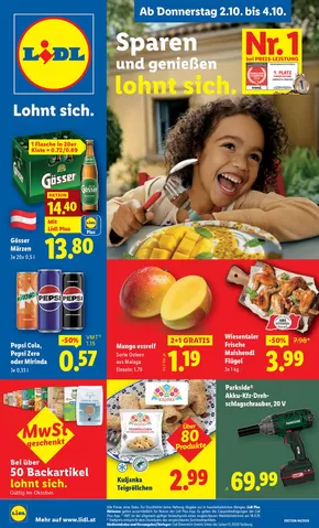 Lidl Katalog in Innsbruck | Neue Angebote zum Entdecken | 2025-10-02T00:00:00.000Z - 2025-10-08T00:00:00.000Z