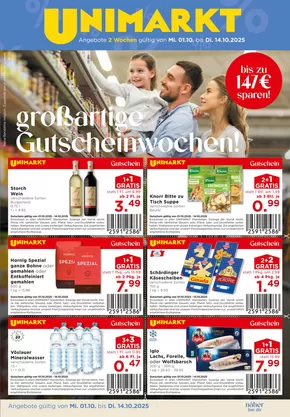 Unimarkt Katalog in Salzburg | Unimarkt flugblatt | 2025-10-01T00:00:00.000Z - 2025-10-07T00:00:00.000Z