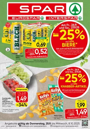 Spar Katalog in Wien | Tolle Rabatte auf ausgewählte Produkte | 2025-09-30T00:00:00.000Z - 2025-10-14T00:00:00.000Z