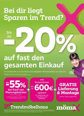 Mömax Katalog in Salzburg | bis zu -20% auf fast den gesamten Einkauf | 2025-09-30T00:00:00.000Z - 2025-10-07T00:00:00.000Z