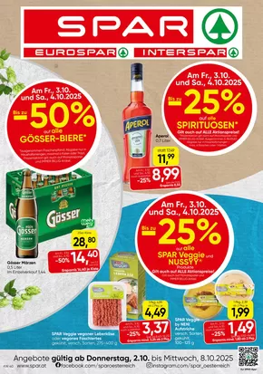 Spar Katalog in Wien | Spar flugblatt | 2025-10-01T00:00:00.000Z - 2025-10-15T00:00:00.000Z