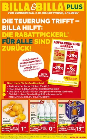 Billa Katalog in Marchtrenk | BILLA FB KW40 2025 Wien | 2025-10-02T00:00:00.000Z - 2025-10-16T00:00:00.000Z