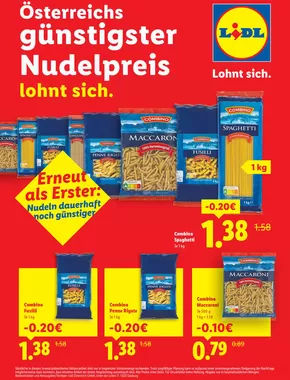 Lidl Katalog in Tumeltsham | Sonderflyer Österreichs günstigster Nudelpreis | 2025-10-04T00:00:00.000Z - 2025-10-08T00:00:00.000Z