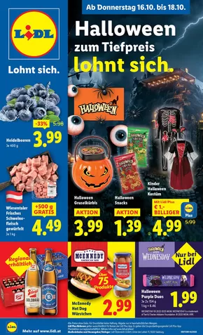 Lidl Katalog in Klagenfurt am Wörthersee | Unsere besten Deals für Sie | 2025-10-16T00:00:00.000Z - 2025-10-22T00:00:00.000Z