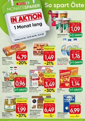 Spar Katalog in Salzburg | Tolles Angebot für Schnäppchenjäger | 2025-10-15T00:00:00.000Z - 2025-11-12T00:00:00.000Z