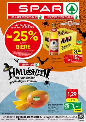 Eurospar Katalog in Linz | Tolles Angebot für Schnäppchenjäger | 2025-10-15T00:00:00.000Z - 2025-10-29T00:00:00.000Z
