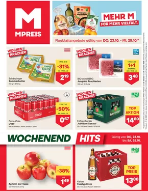 MPreis Katalog in Eugendorf | Exklusive Deals und Schnäppchen | 2025-10-23T00:00:00.000Z - 2025-10-29T00:00:00.000Z