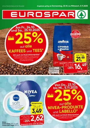 Eurospar Katalog | Neue Angebote zum Entdecken | 2025-10-22T00:00:00.000Z - 2025-11-05T00:00:00.000Z