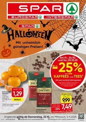 Spar Katalog in St. Veit an der Glan | Exklusive Schnäppchen | 2025-10-23T00:00:00.000Z - 2025-11-06T00:00:00.000Z