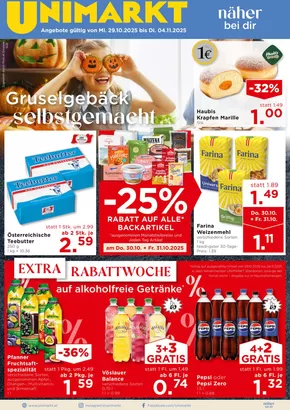 Unimarkt Katalog in Mürzzuschlag | Neue Angebote zum Entdecken | 2025-10-27T00:00:00.000Z - 2025-11-10T00:00:00.000Z