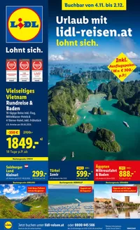 Lidl Katalog in Innsbruck | Aktuelle Reiseprospekte November Sonderflyer | 2025-11-04T00:00:00.000Z - 2025-12-02T00:00:00.000Z