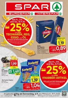 Eurospar Katalog in Innsbruck | Exklusive Deals für unsere Kunden | 2025-11-06T00:00:00.000Z - 2025-11-19T00:00:00.000Z