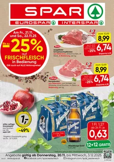 Eurospar Katalog in Kapfenberg | Angebote für Schnäppchenjäger | 2025-11-20T00:00:00.000Z - 2025-12-03T00:00:00.000Z