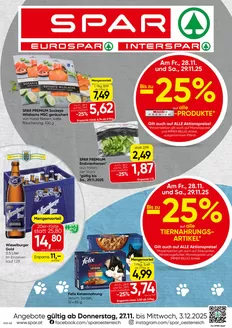 Eurospar Katalog in Wien | Top-Deals für alle Kunden | 2025-11-27T00:00:00.000Z - 2025-12-03T00:00:00.000Z