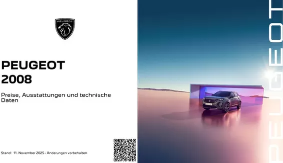 Peugeot Katalog in Wiener Neustadt | Peugeot neuer 2008 MCA | 2025-11-27T00:00:00.000Z - 2025-12-11T00:00:00.000Z