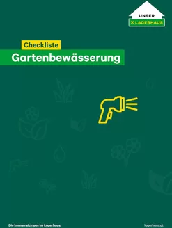 Lagerhaus Katalog in Schwaz | Checkliste gartenbewasserung | 2025-12-10T00:00:00.000Z - 2025-12-24T00:00:00.000Z