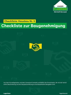 Lagerhaus Katalog in Schwaz | Folder checkliste 5 hausbau baugenehmigung | 2025-12-11T00:00:00.000Z - 2025-12-25T00:00:00.000Z