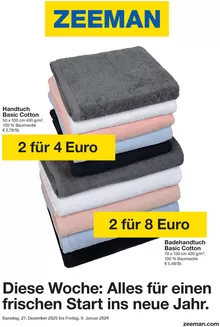 Zeeman Katalog in Vösendorf | Zeeman flugblatt | 2025-12-27T00:00:00.000Z - 2026-01-09T00:00:00.000Z