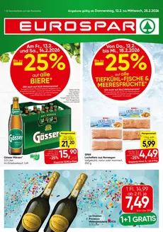 Eurospar Katalog in Deutschlandsberg | Angebote Eurospar | 2026-02-12T00:00:00.000Z - 2026-02-25T00:00:00.000Z