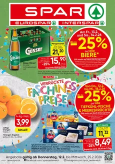Spar Katalog | Aktuelle Schnäppchen und Angebote | 2026-02-12T00:00:00.000Z - 2026-02-25T00:00:00.000Z