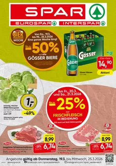 Spar Katalog in Krems an der Donau | Spar flugblatt | 2026-03-19T00:00:00.000Z - 2026-03-25T00:00:00.000Z