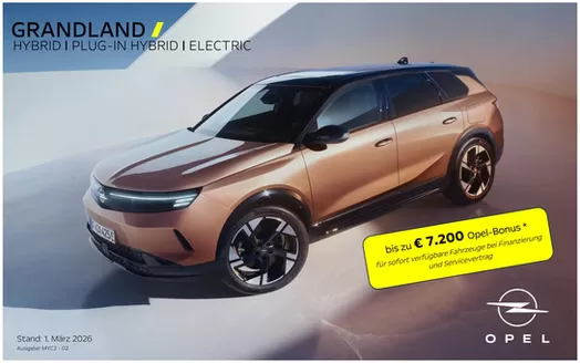 Opel Katalog in Salzburg | OPEL GRANDLAND Preisliste MYC2 02 01.03.2026 | 2026-03-31T00:00:00.000Z - 2026-04-14T00:00:00.000Z