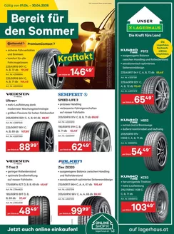 Lagerhaus Graz Land Katalog in Haidershofen | Lagerhaus Graz Land Sommerreifen Felgen Zubehör 2026 | 2026-04-01T00:00:00.000Z - 2026-04-30T00:00:00.000Z