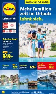 Lidl Reisen Katalog | Buchbar ab 11.4. | 2026-04-11T00:00:00.000Z - 2026-05-15T00:00:00.000Z
