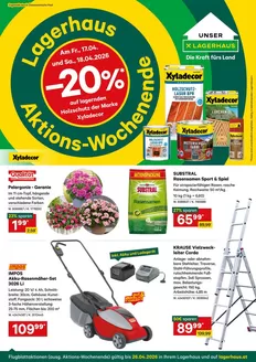 Lagerhaus Graz Land Katalog in Ebreichsdorf | Lagerhaus Graz Land Flugblatt April 2026 | 2026-04-13T00:00:00.000Z - 2026-04-26T00:00:00.000Z