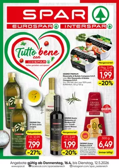 Eurospar Katalog in Linz | Aktuelle Schnäppchen und Angebote | 2026-04-16T00:00:00.000Z - 2026-05-12T00:00:00.000Z