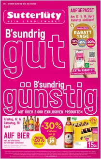 Sutterlüty Katalog in Linz | FB KW16 2026 12er A3 WEB | 2026-04-16T00:00:00.000Z - 2026-04-21T00:00:00.000Z