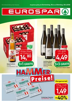 Eurospar Katalog in Sölk | Sonderangebote für Sie | 2026-06-18T00:00:00.000Z - 2026-06-30T00:00:00.000Z