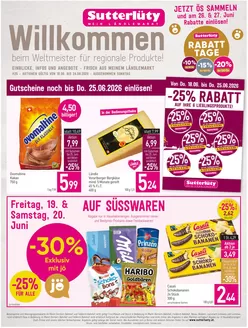 Sutterlüty Katalog | FB KW25 2026 20er A4 WEB | 2026-06-18T00:00:00.000Z - 2026-06-27T00:00:00.000Z